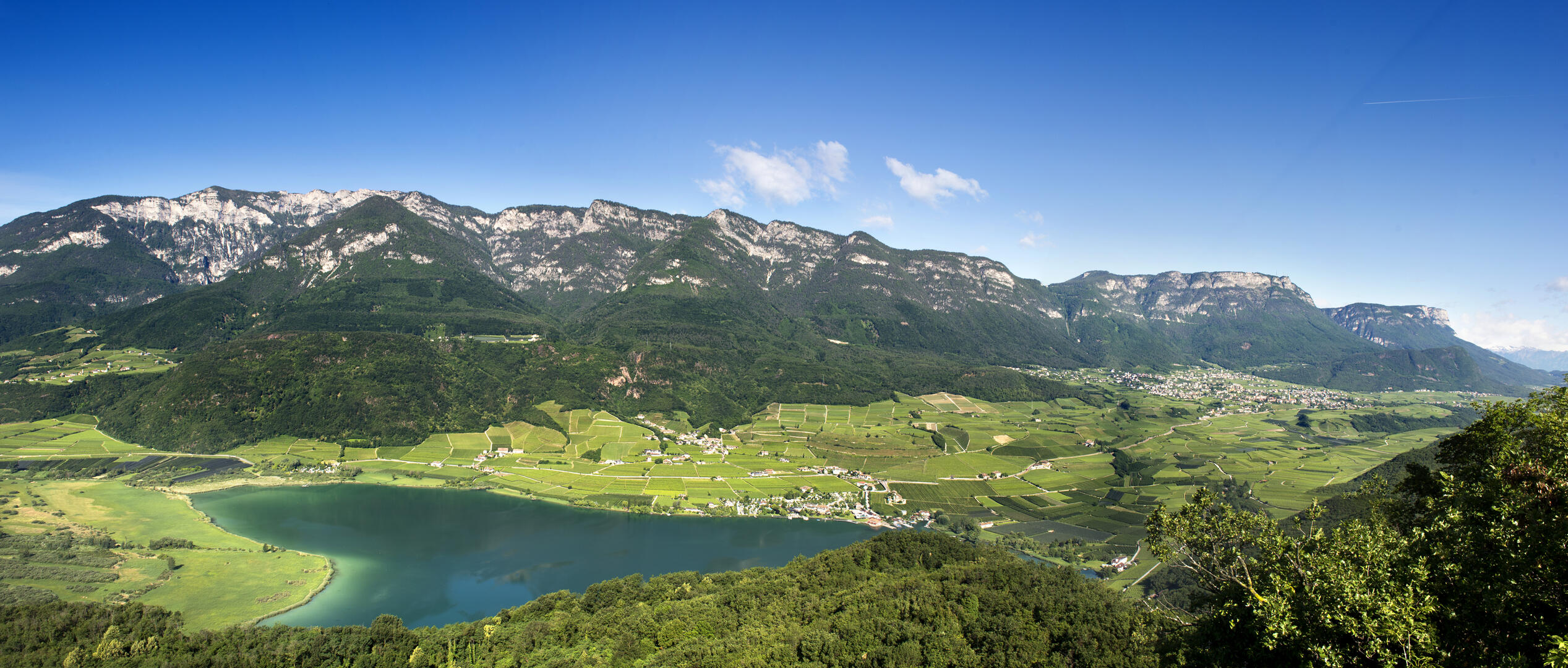 Vista sul lago di Caldaro